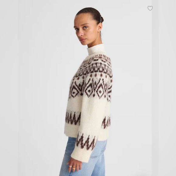 MADEWELL SIZE S Fair Isle Boxy Sweater NY471 - Picture 3 of 7